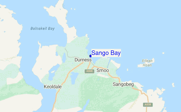 Sango Bay location map