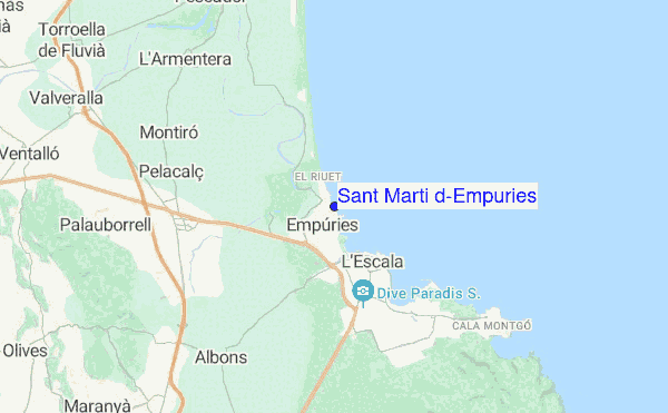 Sant Martí d'Empúries location map