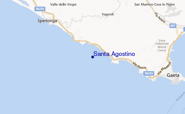Santa Agostino location map