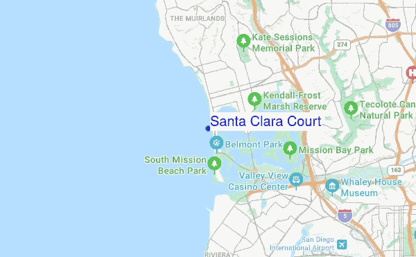 Santa Clara Court location map