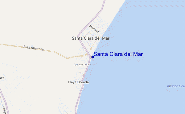 Santa Clara del Mar location map