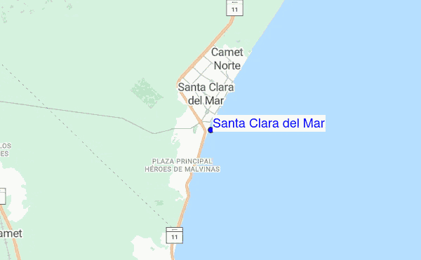 Santa Clara del Mar location map