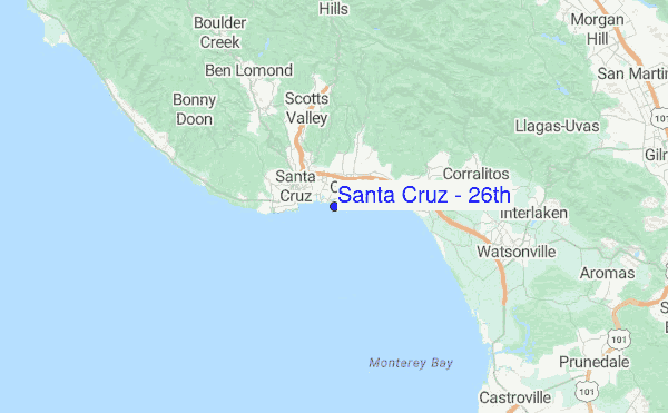 Santa Cruz - 26th Location Map