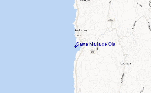 Santa Maria de Oia location map