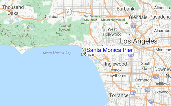 Santa Monica Pier Map Santa Monica Pier Surf Forecast And Surf Reports (Cal - La County, Usa)