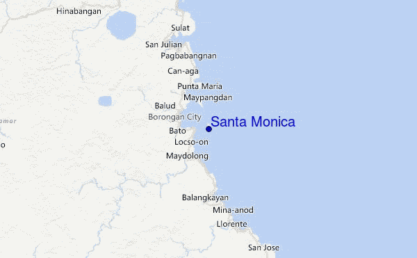 Santa Monica Location Map