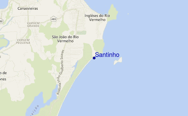 Santinho location map