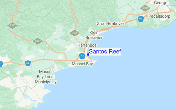 Santos Reef Location Map