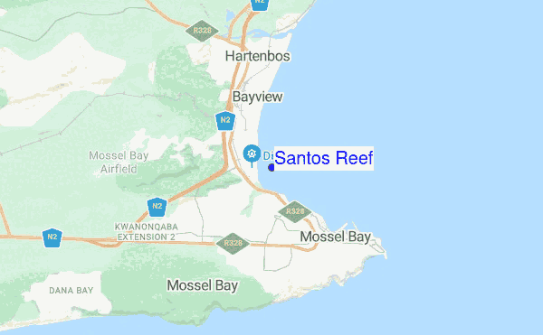 Santos Reef location map