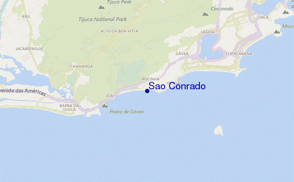 São Conrado location map