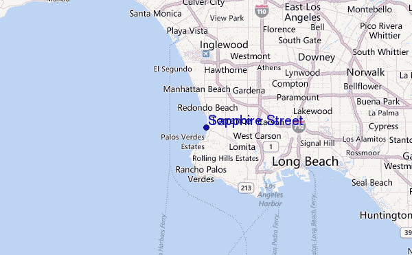 Sapphire Street Location Map
