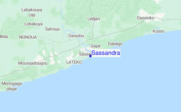 Sassandra Location Map