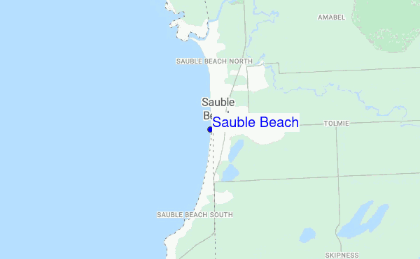 Sauble Beach location map