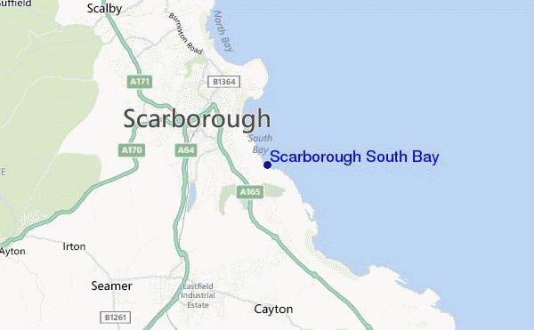 Scarborough South Bay location map