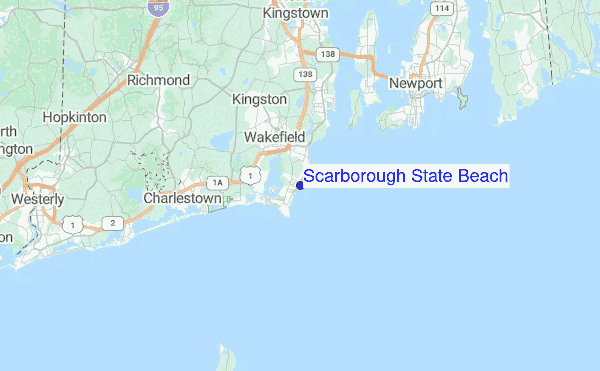Scarborough State Beach Surf Forecast And Reports Rhode Island Scarborough State Beach Regional Map Local