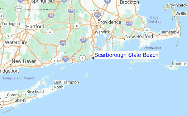 Scarborough State Beach Surf Forecast And Reports Rhode Island Scarborough State Beach Regional Map