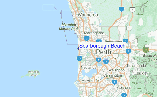 Scarborough Beach Location Map