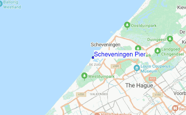 Scheveningen Pier location map