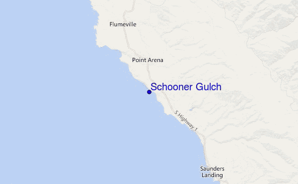 Schooner Gulch location map