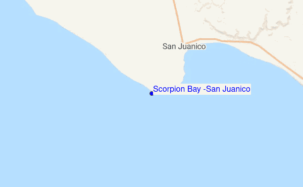 Scorpion Bay (San Juanico) location map