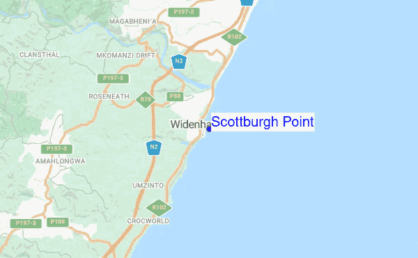 Scottburgh Point location map