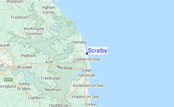 Scratby Location Map