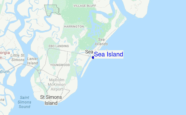 Sea Island location map