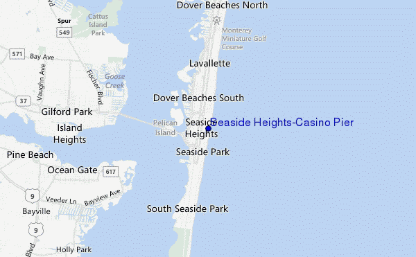 Seaside Heights/Casino Pier location map
