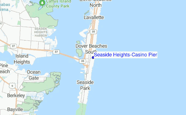 Seaside Heights/Casino Pier location map