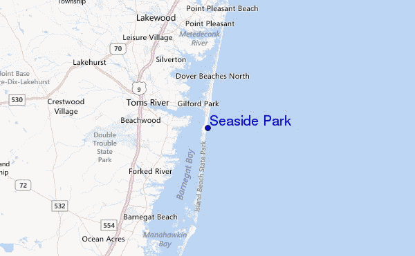 Seaside Park Location Map