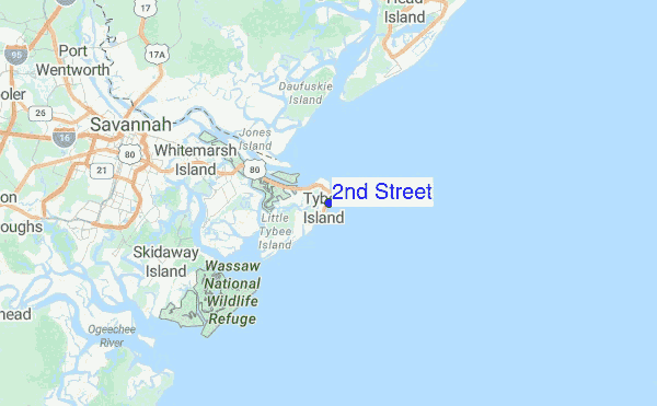 2nd Street Location Map