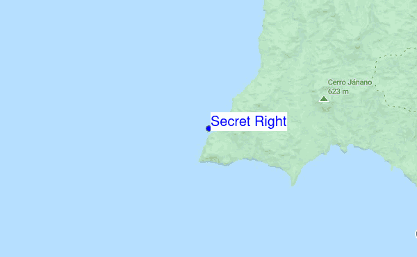 Secret Right location map