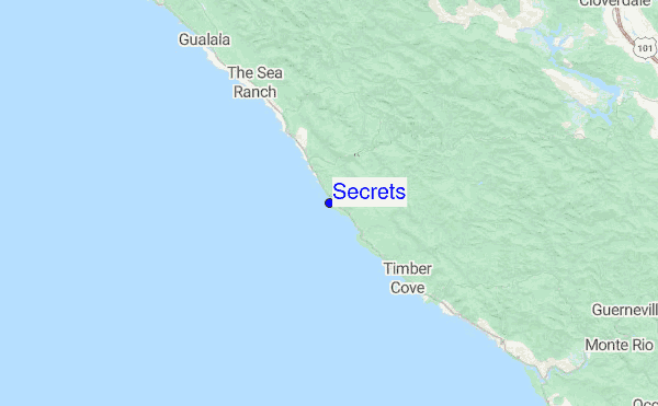 Secrets Location Map