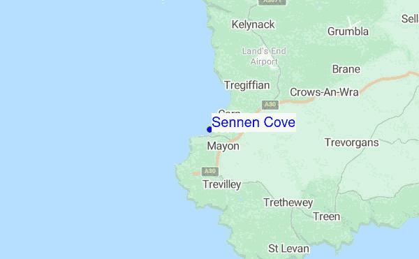 Sennen Cove location map