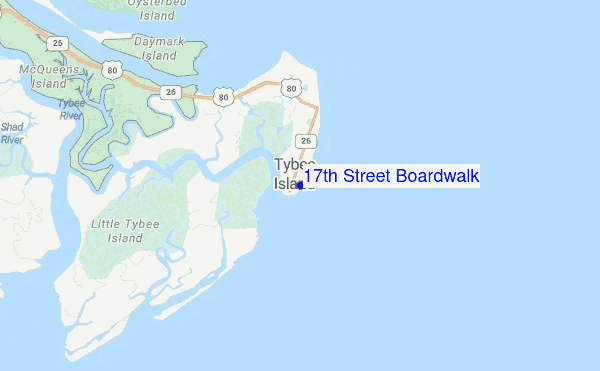 17th Street Boardwalk location map