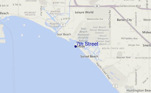7th Street location map
