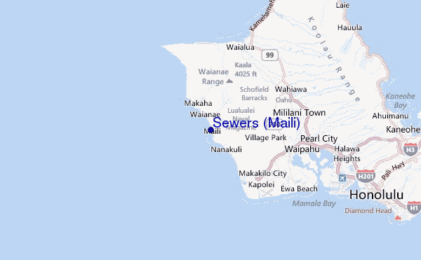 Sewers (Maili) Location Map