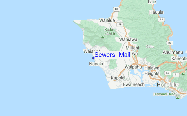 Sewers (Maili) Location Map