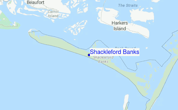 Shackleford Banks location map