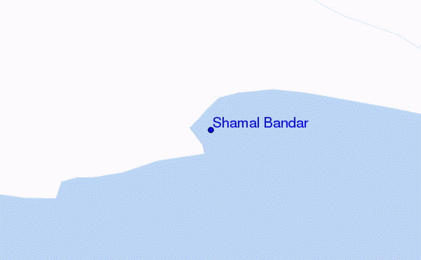 Shamal Bandar location map