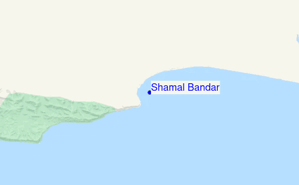 Shamal Bandar location map