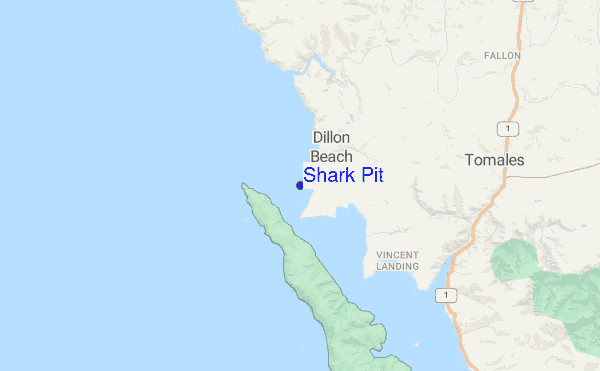 Shark Pit location map