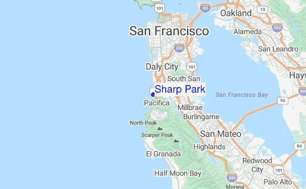 Sharp Park Location Map