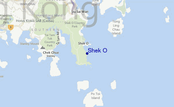Shek O location map
