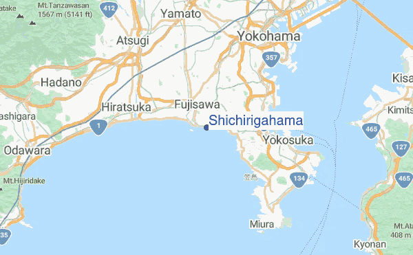 Shichirigahama Location Map