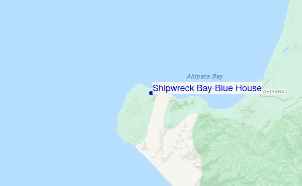 Shipwreck Bay-Blue House location map