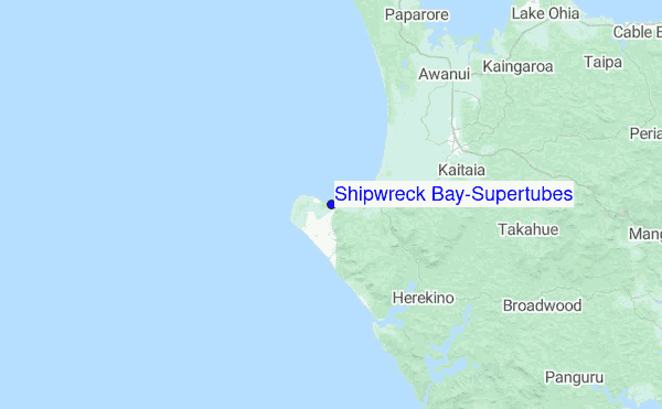 Shipwreck Bay-Supertubes Location Map