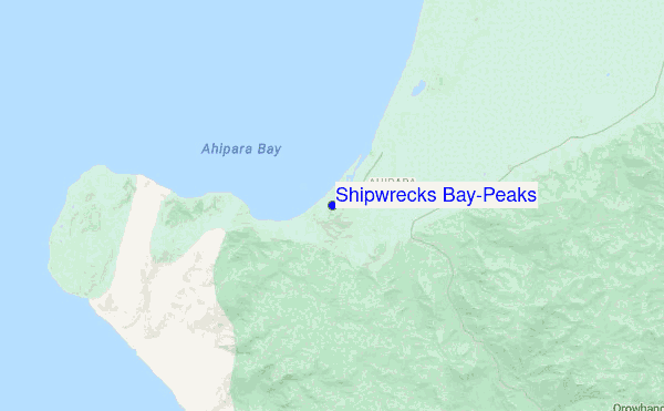 Shipwrecks Bay-Peaks location map