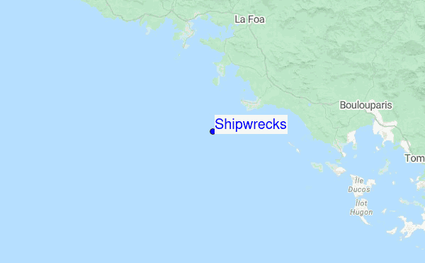 Shipwrecks Location Map