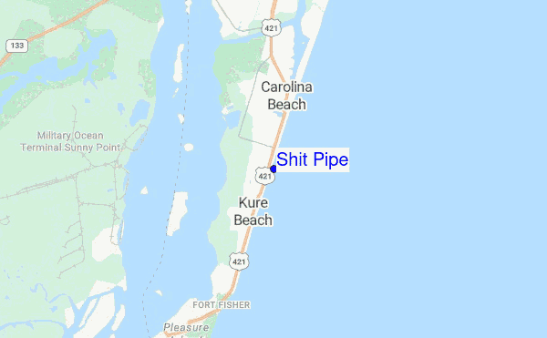 Shit Pipe location map